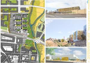 Projecte de l'Hospital del Garraf. Eix